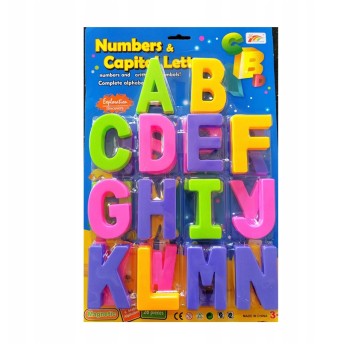 Literki magnetyczne 8cm 26szt 28,5x43,5x2,5cm 9544