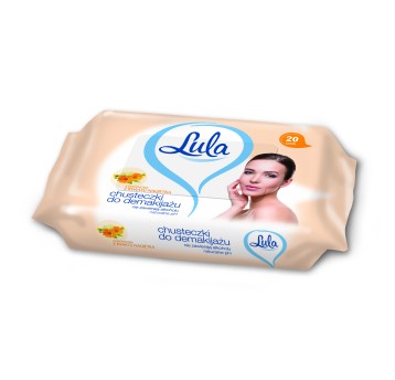 LULA Chusteczki nawilżane DO DEMAKIJAŻU 20szt 1222