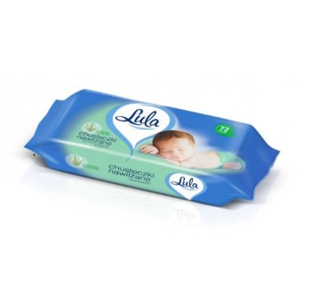 LULA Chusteczki nawilżane z ALOESEM 72szt 8215