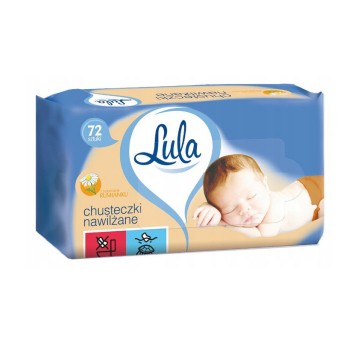 LULA Chusteczki nawilżane z RUMIANKIEM 72szt 2489