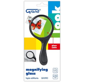 Lupa szklana GRAND - szkło powiększające 90 mm GR
