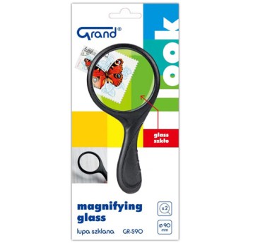 Lupa szklana GRAND - szkło powiększające 90 mm GR