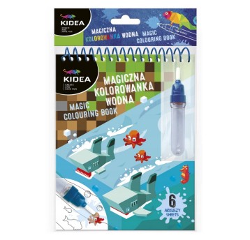 MAGICZNA KOLOROWANKA WODNA J MINECRAFT KIDEA