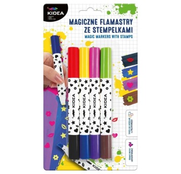 MAGICZNE FLAMASTRY ZE STEMPELKAMI KIDEA 6790