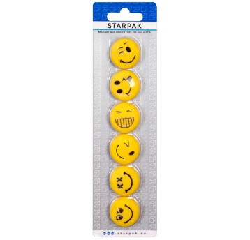 MAGNES KOL MIX EMOTICONS 30MM 8245