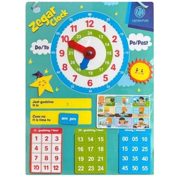 Magnetyczny zestaw do nauki Zegara ASTRAFUN – 48