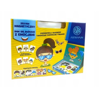 Magnetyczny zestaw kreatywny Make a face w pudełku