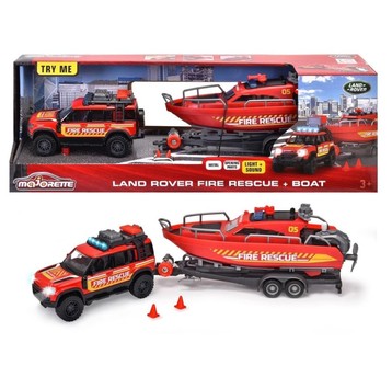 MAJORETTE GS LAND ROVER Z ŁODZIĄ 33,5CM 3612