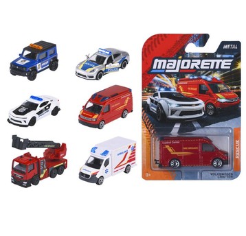 MAJORETTE POJAZDY SOS 6 RODZAJÓW 8051
