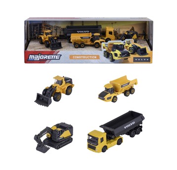 MAJORETTE POJAZDY VOLVO 4-PAK 7610