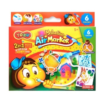 MARKER 6KOL. KOMPLET Z ROZPYLACZEM I SZABLON. 5620