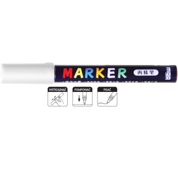 Marker akrylowy 1-2 mm biały MG A'6 3900
