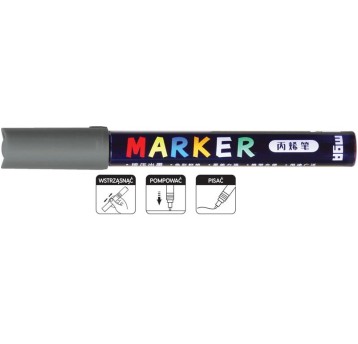 MARKER AKRYLOWY 1-2 MM CIEMNOSZARY 4278 A'6