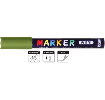 MARKER AKRYLOWY 1-2 MM ZIELONY OLIWKOWY 4087 A'6