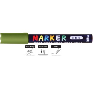 Marker akrylowy 1-2 mm zielony oliwkowy MG 4563A'6