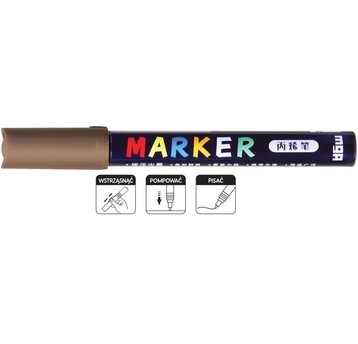 MARKER AKRYLOWY 1-2MM BRĄZOWY METALIK 4254 A'6