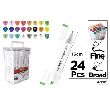 Marker Chromax ARTIX z dwoma końcówkami 24SZT 6021