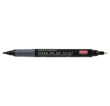 MARKER DO CD PERM DWUSTR CZARNY TO-321 A'20