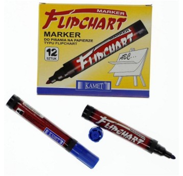 MARKER FLIPCHART KOŃ.OKRĄGŁA NIEBIESKI A'12