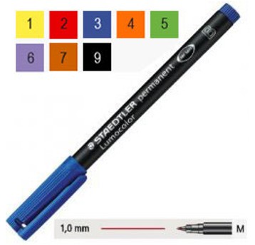 MARKER FOLIOPIS LUMOCOLOR M (10) NIEBIESKI