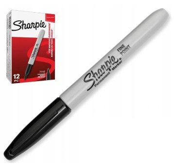 MARKER SHARPIE 08 FINE CZARNY (12) 8305