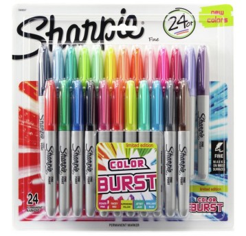 MARKER SHARPIE FINE COLOUR BLIST 24SZT 1956292