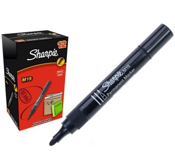 MARKER SHARPIE PERMANENT M15 CZARNY OK (12) 2117