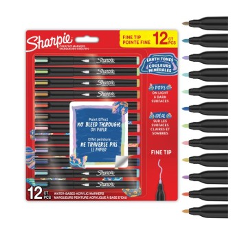 MARKERY AKRYLOWE SHARPIE CIENIKIE 12 SZTUK 2212911