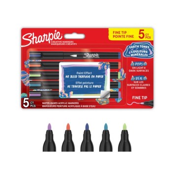 MARKERY AKRYLOWE SHARPIE KOL. ZIEMI 5SZT. 2212828
