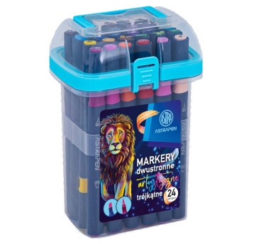 MARKERY ARTYSTYCZNE TRÓJK DWUSTR.ASTRAPEN 24 KOL