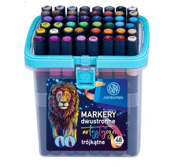 MARKERY ARTYSTYCZNE TRÓJK DWUSTR. ASTRAPEN 48 KOL