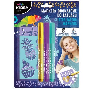 MARKERY DO TATUAŻU A Z SZABLONAMI KIDEA 8668