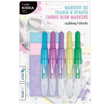 MARKERY DO TKANIN W SPRAYU Z SZABLONAMI SWEET 8439