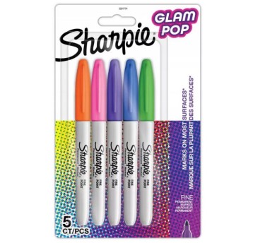 MARKERY PERM. SHARPIE FINE GLAM POP 5 2201774 A'12