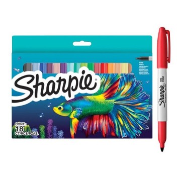 MARKERY PERMAMENTNE SHARPIE FISH 18 KOL 2302