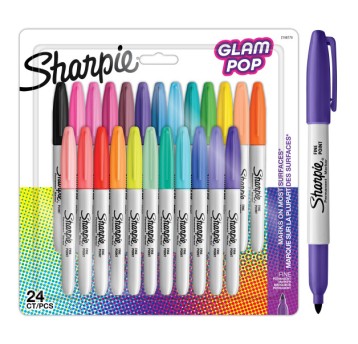 MARKERY PERMANENT SHARPIE GLAM POP 24 KOL 7793
