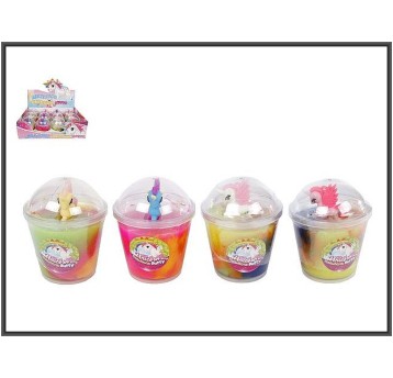 MASA TĘCZOWA Z FIGURKĄ JEDNOROŻCA 1970 A'12