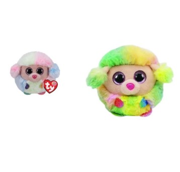 MASKOTKA PUDEL RAINBOW BEANIE BALLS TY42511