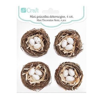 MINI GNIAZDKA DEKORACYJNE 5,5 CM 4 SZT 2900