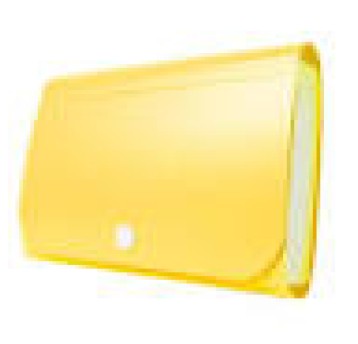 Mini organizer harm.PP na zatrz.żółty A`1