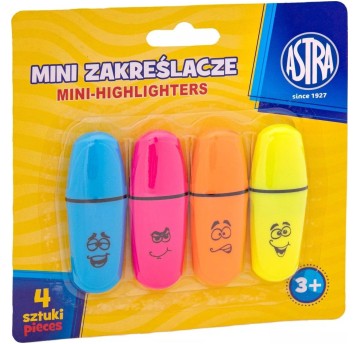 MINI ZAKREŚLACZE 4SZT BLISTER 8073
