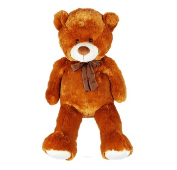 MIŚ PLUSZOWY 70CM Z KOKARDKĄ BRĄZOWY 8156