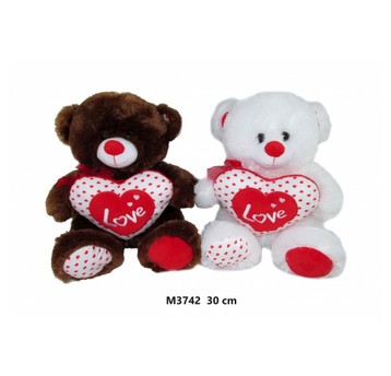 MIŚ Z SERCEM 2 KOL 30 CM 166630