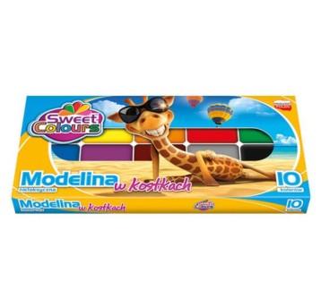 MODELINA 10 KOLORÓW W KOSTKACH 0201