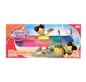 MODELINA 10KOL FLUORESCENCYJNA W KOSTKACH 0218