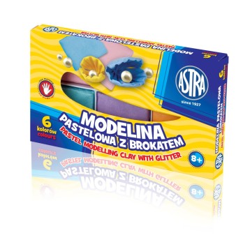 MODELINA PASTELOWA BROKATOWA 6KOL. 304118001 A'5