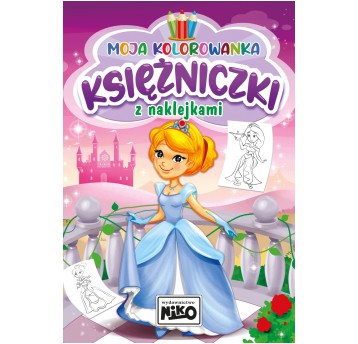 MOJA KOLOROWANKA Z NAKLEJKAMI KSIĘŻNICZKI 5722