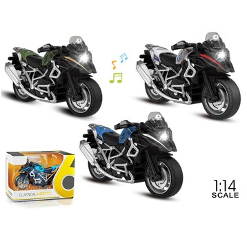 Motocykl metalowy 1:16, 15x8x10,5cm 3800
