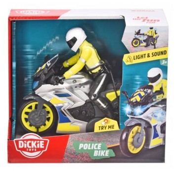 MOTOCYKL POLICYJNY 17CM DICKIE SOS 8194