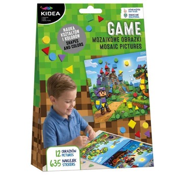 MOZAIKOWE OBRAZKI KOLORY KSZTAŁTY GAME KIDEA 4048